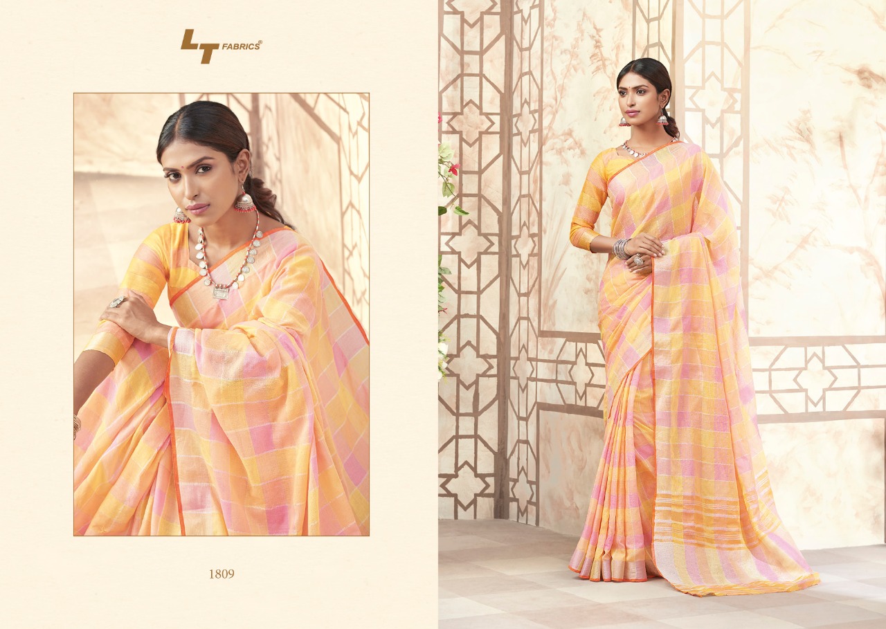 L T Fabric Designer Linen Silk Saree Catalog L T Fabric Designer Linen Silk Saree Catalog